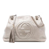 Gucci Medium Metallic Calfskin Soho Chain Tote Secondhand