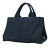 Prada Denim Canapa Logo Satchel Secondhand