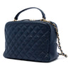 Chanel Medium CC Quilted Lambskin Top Handle Vanity Case with Chain Secondhand