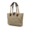 Bottega Veneta Small Printed Nappa Intrecciato Logo Lock Chain Tote Secondhand