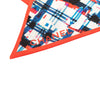 Chanel Plaid Printed Silk Twilly Scarf Secondhand