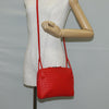 Secondhand Bottega Veneta Intrecciato Red Leather Bag