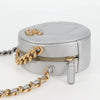 Secondhand Chanel Ronde Silver Leather Bag