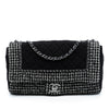 Chanel Jumbo CC Quilted Jersey and Tweed Chain Flap Secondhand