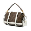 Fendi Zucca Glazed Fabric Cage Baguette Satchel Secondhand