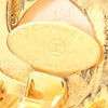 Chanel Gold Plated Faux Pearl CC Round Clip On Earrings Secondhand