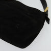 Secondhand Fendi Mamma Baguette Black Suede Bag