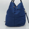 Secondhand Prada Tessuto Blue Synthetic Bag