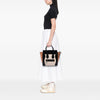 Celine Micro Tricolor Calfskin and Suede Luggage Tote Secondhand