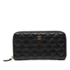Chanel CC Quilted Caviar Zip Around Long Wallet Secondhand