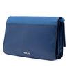 Prada Saffiano Turn Lock Wallet on Strap Secondhand