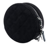 Chanel Quilted Suede Cocostellar Round Clutch with Chain Secondhand