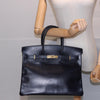 Secondhand Hermès Birkin 35 Black Leather Bag