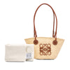 LOEWE Mini Raffia Anagram Basket Tote Secondhand