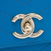 Secondhand Chanel Medium Grained Calfskin Chevron Chic Top Handle Flap