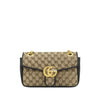 Gucci Large GG Marmont Matelasse Diagonal GG Canvas and Leather Shoulder Bag Secondhand