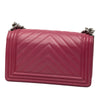 Chanel Old Medium Chevron Lambskin Boy Flap Secondhand