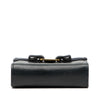 Ferragamo Embossed Lizard Leather Vara Bow Pouch Secondhand