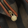 Secondhand Fendi Pequin Brown Canvas Bag