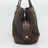 Secondhand Bulgari Logo Brown Canvas Bag