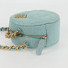 Secondhand Chanel Ronde Blue Canvas Bag