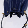 Secondhand Céline Seau Blue Leather Bag