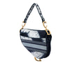 Dior Canvas Embroidered Tie Dye Saddle Bag Secondhand