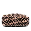 Fendi Zucca Shearling Double F Baguette Satchel Secondhand