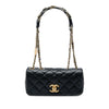 Chanel Small CC Quilted Lambskin and Tweed Chain Flap Secondhand