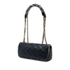 Chanel Small CC Quilted Lambskin and Tweed Chain Flap Secondhand