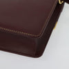 Secondhand Cartier Must line Burgundy Leather Bag