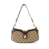 Gucci Mini GG Canvas Web Moon Side Shoulder Bag Secondhand