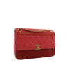 Chanel CC Tricolor Quilted Lambskin Single Flap Secondhand