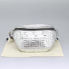 Secondhand Fendi FF Silver Leather Bag