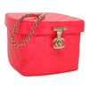 Secondhand Chanel Vanity Pink Patent Leather Bag