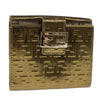 Secondhand Fendi Zucchino Gold Patent Leather Accessories