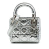 Dior Micro Metallic Crinkled Calfskin Cannage Lady Dior Secondhand