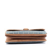 Saint Laurent Suede Trimmed Denim Monogram Allover Crossbody Secondhand