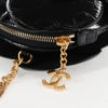 Secondhand Chanel Camélia Black Patent Leather Bag