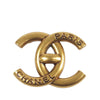 Chanel CC Gold Plated Turnlock Brooch Secondhand