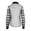 Secondhand Red Valentino Sheer Ruffled Lace Shirt - '10s
