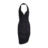 Secondhand Vivienne Westwood Black Embroidered Halter Dress - '00s