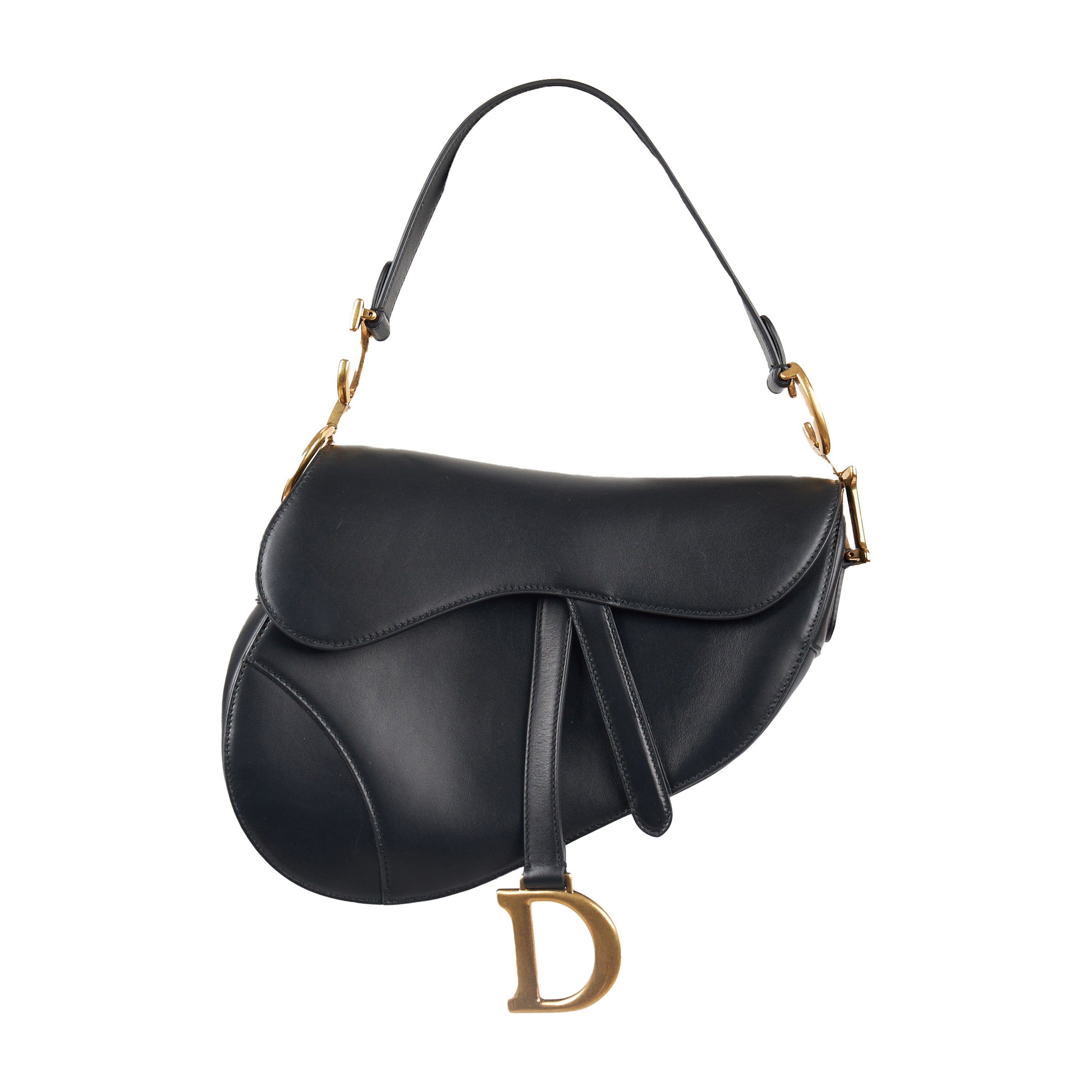Dior Leather Medium Saddle Bag - '10s