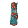 Secondhand 6267 Iris Floral Print Draped Silk Dress - '00s