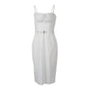 Secondhand Vivienne Westwood White Boned Dress with Belt - '00s
