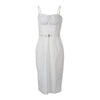 Secondhand Vivienne Westwood White Boned Dress with Belt - '00s