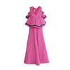 Secondhand Capucci Plunge Neck Ruffle Dress - '70s
