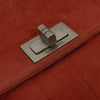 Secondhand Chanel Chocolate bar Red Suede Bag