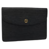 Secondhand Louis Vuitton Montaigne Black Leather Bag