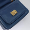 Secondhand Fendi Bebaguette Blue Leather Bag